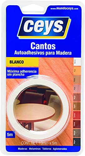 Ceys 850002 - Rullo 5M. Canto Melaminico Bianco