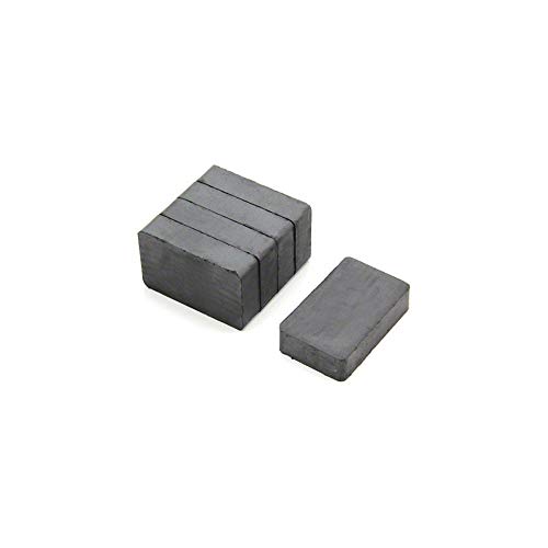 40 X 25 X 10 Mm Spesso Y30Bh Ferrite Magnet - 3 Kg Di Tiro (Confezione Di 4)