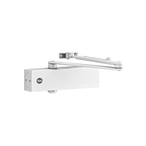 Yale 5500-0004-50 Chiudiporta Porta Porta Con Braccio, Bianco, Serie 5500, Corpo + Braccio, Scatola