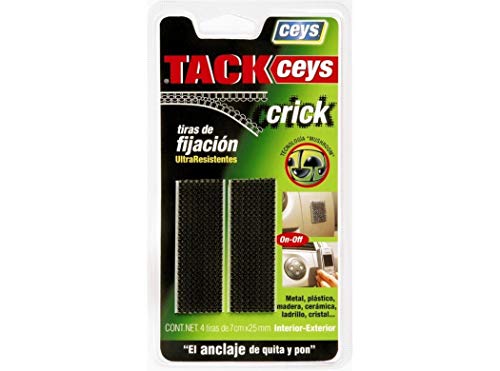 Crick Negro 4 Tiras De 7Cmx25Mm