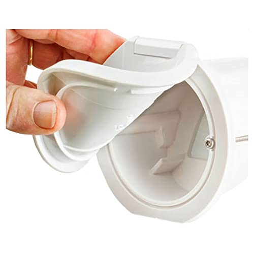 White Housing Flex Mixer Tap Round Cover