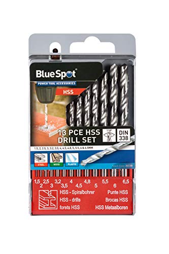 Blue Spot 20338 - Punte Elicoidali In Hss (13 Pezzi)