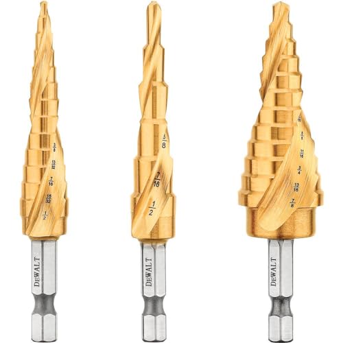 Dewalt Set Di Punte Per Trapano, 3 Pezzi, Rivestimento In Nitruro Di Titanio, Maggiore Durata E Migliore Rimozione Dei Trucioli (Dwa1790Ir)