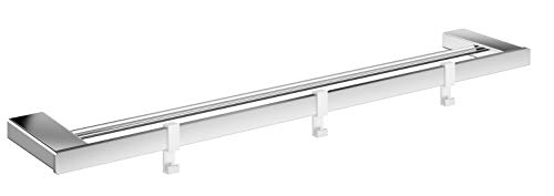 Emco Loft - Portasciugamani Doppio Da Bagno, 600 Mm, Con 3 Ganci, Cromato