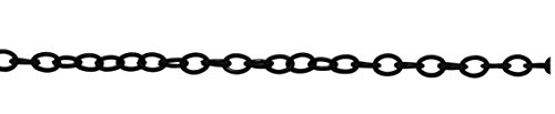 Corderie Italiane 006007074 Catena Forzatina, Nera, 1.1 X 5 X 3 Mm, 3 M