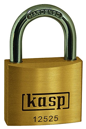 Kasp K12525A3 Lucchetto In Ottone Premium, 25 Mm A Chiave Unica