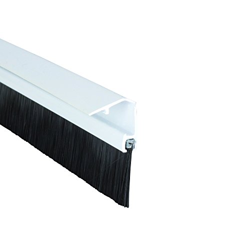 Stormguard - Guarnizione Inferiore Di Pennello Porta 838Mm Con Chiusura Fissaggio Coperchio - Bianco
