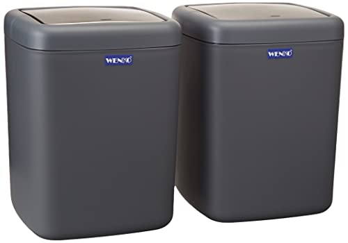 Cubo Con Tapa Abatible Barcelona S, Antracita