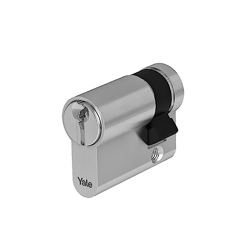 Yale Mezzo Cilindro Europeo Di Sicurezza Standard Per Serratura Yc051Kd404503N1 Nichelato, 35/10Mm, 3 Chiavi