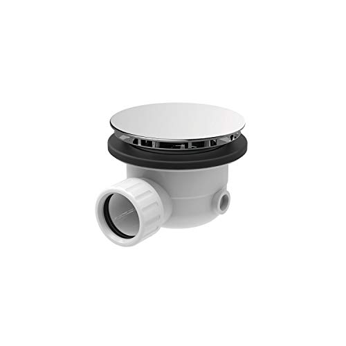 Ceramica Dolomite T8520Aa Piletta Doccia Con Coperchio In Abs Piatto, Cromo