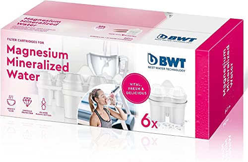Bwt 814336 Jarra Agua Tipo Brita, Senza Bisfenolo A E Ftalati, White, 6 Unità (Confezione Da 1)