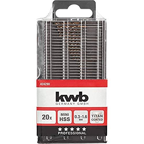 Kwb 424290 - Mini-Bohrer Set 0,3-1,6 20Tlg