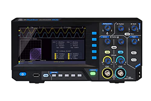 Peaktech 1402, Oscilloscopio Di Memoria Digitale, 2 Canali, 20 Mhz, 250 Ms/S, Interfaccia Usb, Software Pc, P 1402