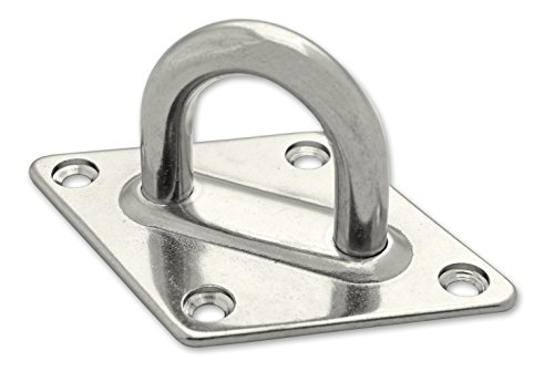 Docks Gmar70 Platino Forma Diamante A Occhio – Acciaio Inossidabile – Diametro Cablato 10 Mm – Diametro Interno Occhio 32 Mm – Diametro Platino 80 X 1