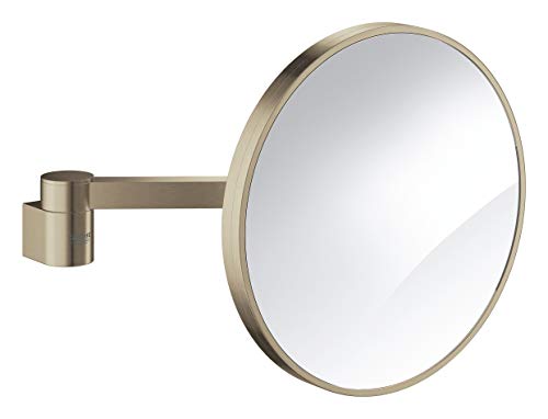 Grohe Gro-41077En0 41077En0-Selection Espejo De Augmento, Nichel Spazzolato, Large