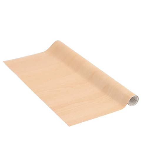 Venilia Pellicola Adesiva, Faggio Aspetto Legno Marrone, 45Cm X 1,5M, Spessore 95Μ, Pellicola Autoadesiva Per Mobili O Cucina, Carta Da Parati, Pvc Se