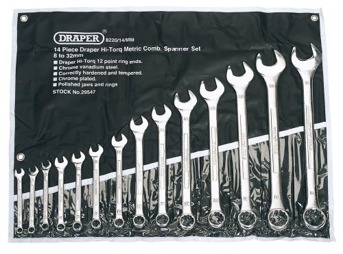 Draper Draper 29547 - Set Di 14 Chiavi A Pettine Metriche Ad Alta Tensione