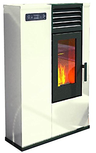 Eva Calor - Stufa A Pellet Susy Potenza Termica 7.5 Kw Colore Avorio