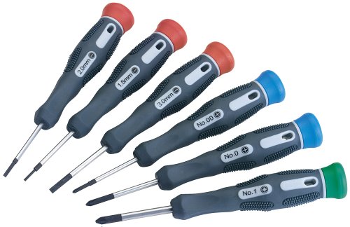 Draper Expert 78924 - Set Cacciavite Di Precisione Soft-Grip, 6 Pezzi