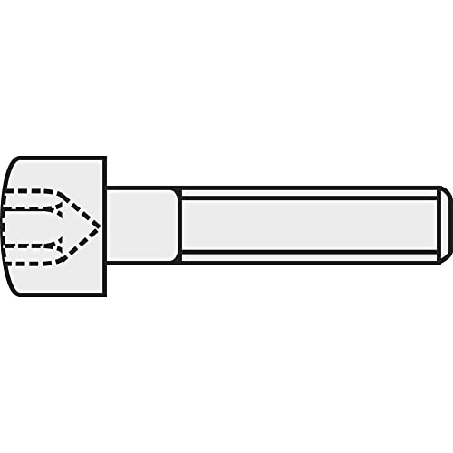 Toolcraft 839659 Viti Cilindriche M2 8 Mm Interno Esagonale Din 912 Acciaio 8.8 Annerite 20 Pz.