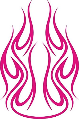 Indigos Ug W676 Tatuaggio Murale, Fiamma, Rosa, 96X53 Cm