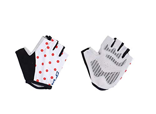 Xlc Cg-S10 Guantes Cortos Blanco Puntos Roj.T.Xl
