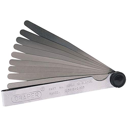 Draper 36174 Imperiale Af - Set Di Calibri Da 0 A 0 Cm, Lunghezza 100 Mm, 10 Pezzi, Blu