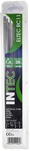 Proweltek-Ine-Intek Pr1014 - Scatola Di Bacchette Per Saldatura 20 In Acciaio, 1,6 Mm Di Diametro
