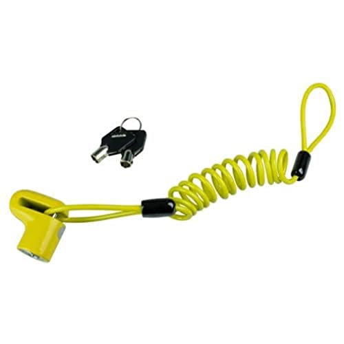 Burg-Wächter Bremsscheibenschloss 520 50, Für Zweiräder Mit Scheibenbremsen, E-Bike E-Scooter Motorrad Fahrrad, 520 50 Yellow, Farbe: Gelb