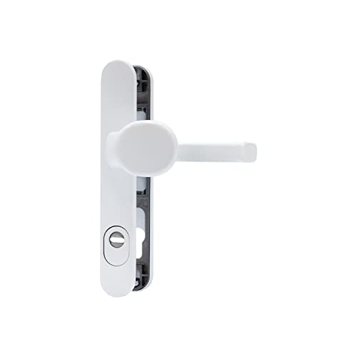 Abus Srg92N Zs W 62568 - Raccordo Di Protezione Per Porta Con Protezione Cilindro E Maniglia Bifacciale, Colore: Bianco
