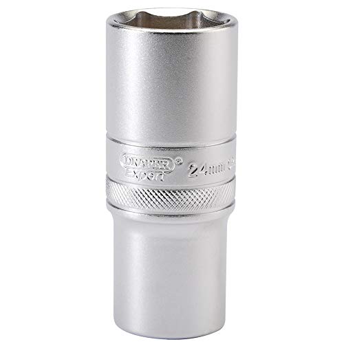 Draper Ht-Mm/Ms 1/5,1 Cm Square Drive 6 Point Metric Deep Socket (24 Mm), Blu