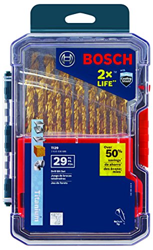 Bosch Bl29 Nero Ossido Di Metallo Drill Bit Set, Ti29