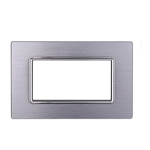 Placca Alluminio 4P Silver Lucido