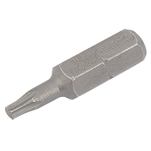 Draper 10475 Expert 8.0Mm 1/4" Hex. Plain Slot Titanium Nitride Coated Insert Bit 25Mm Long X 10