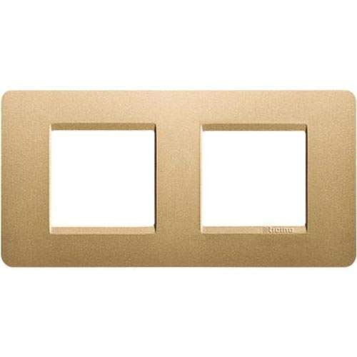 Legrand Bticino/Mx-2-Piastra X 2 M, Colore: Oro