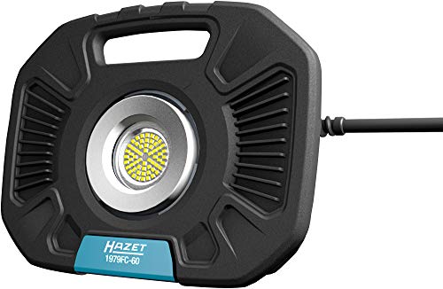 Hazet 1979Fc-60 1979Fc-60-Faretto Da Lavoro A Led, 60 Watt, Dimmerabile: 600-6000 Lumen, Lunghezza: 360 Mm, Nero, Size