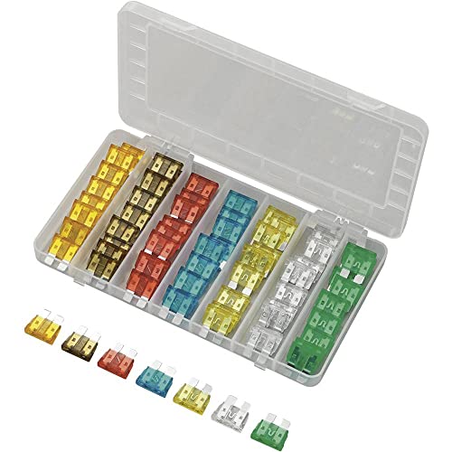 Tru Components 1572249 - Fusibile Piatto Standard 5 A, 7,5 A, 10 A, 15 A, 20 A, 25 A, 30 A, 70 Pezzi