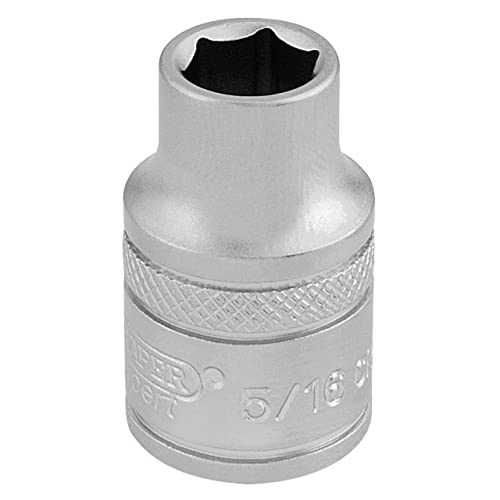 Draper 16549 - Bussola Imperiale A 6 Punti, Attacco Quadro Da 3/8"