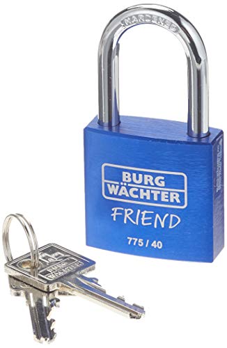 Burg-Wächter Lucchetto A Cilindro 775 40 Friend 35 Blue, Alluminio, Blu