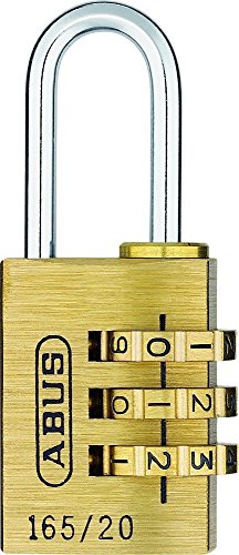 Abus 350184-165/20_Twins Par De Candados De Combinación Latón 20 Mm 3 Dígitos Blister