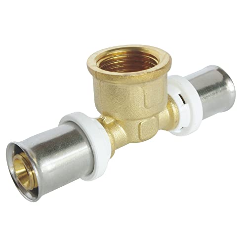 Somatherm For You - Seduto Per Ø20 Tubo Multistrato -20/27 Femmina (3/4 '') Al Centro, Consente Di Collegare Un Tubo Multistrato Di Diametro Ø20