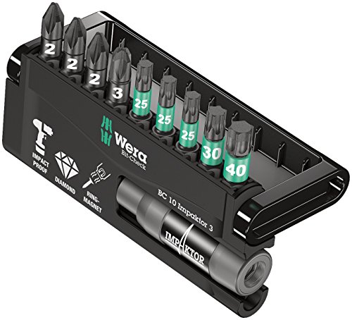 Wera 05057683001 Assortimento Di Bit-Check 10, Impattore