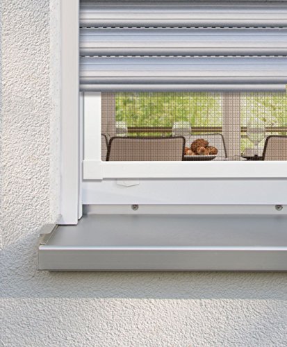 Schellenberg 70102 Porta Accessori, Set Di Connettori Angolari Premium Per Finestre E Porte A Zanzariera, Bianco