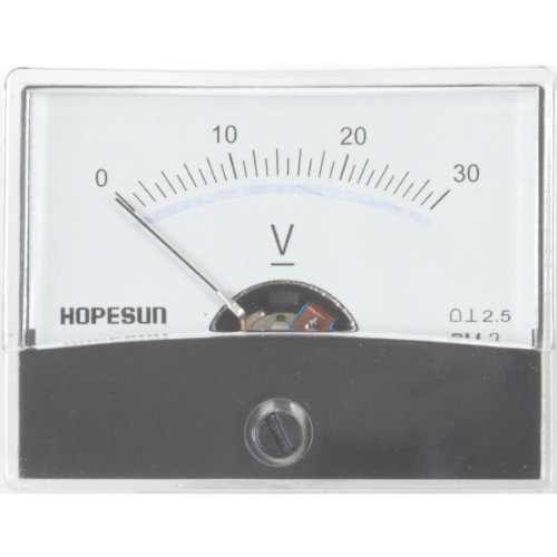 Voltmetre Analogique Di Tableau 30 V Cc/60 X 47 Mm