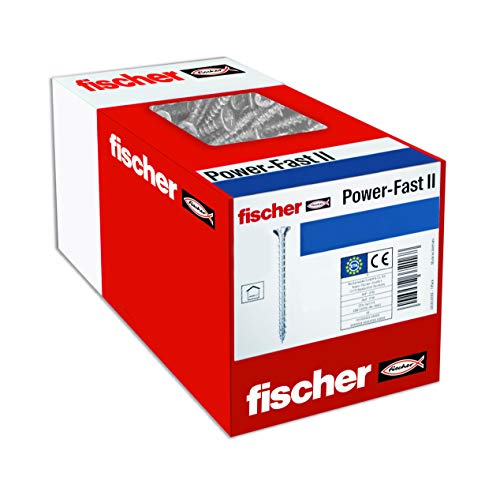 Fischer 670294 Power-Fast-Ii-6, Filettatura Completa Pozi Drive, 4,5X30