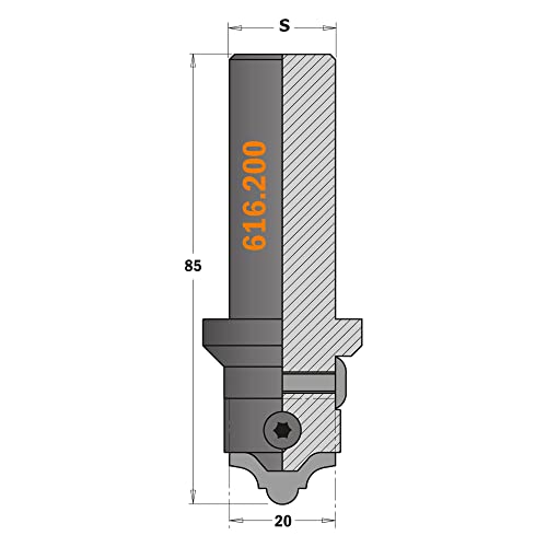 Cmt 616.022 - Cuchilla Perfilada Para Mdf (Fresa 616.200)