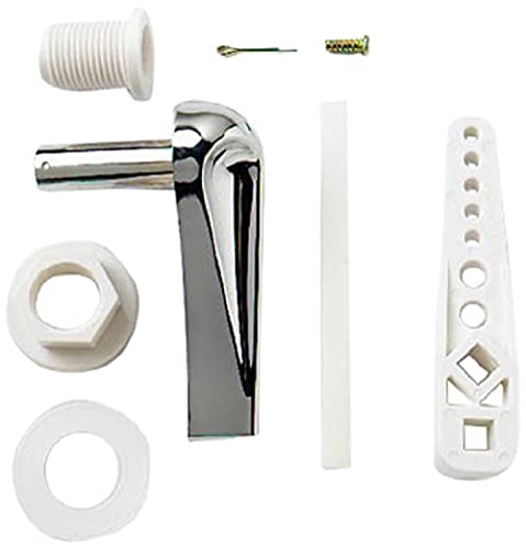 Merriway Bh01568 Set Maniglia Per Cassette Wc, Bianco
