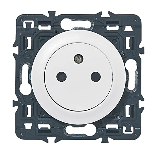 Legrand Celiane Leg99703 - Presa Di Corrente Con Terra 2P+T, A Filo, Da Assemblare, Colore: Bianco