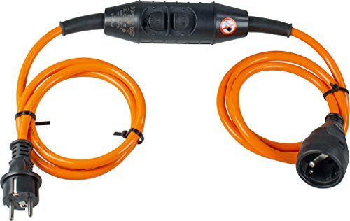 As - Schwabe 45458 Prcd-S - Estensione Di Protezione Individuale, 3 M H07Bq - F 3G2, 5, Arancia, Ip44 Per Cantieri, Edilizia