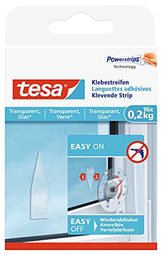 Tesa Adhesive Strips For Transparent & Glass 0.2Kg